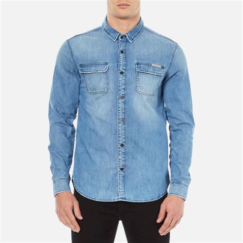 Calvin Klein denim shirt men